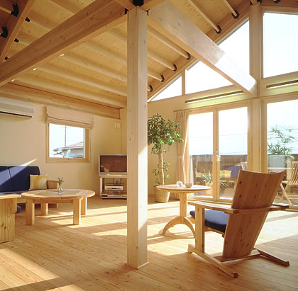 ゆとり空間が嬉しい北海道と信州のコラボレーション注文住宅の家